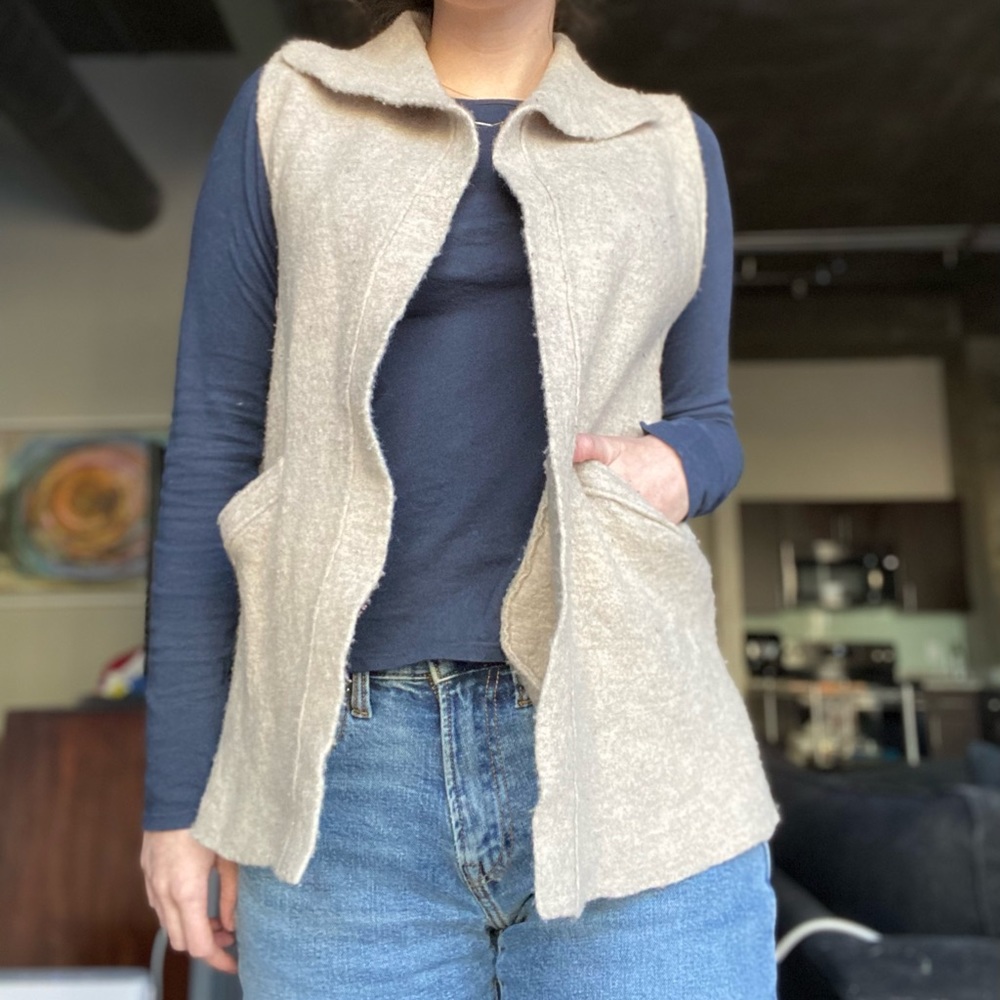 EILEEN FISHER WOOL VEST